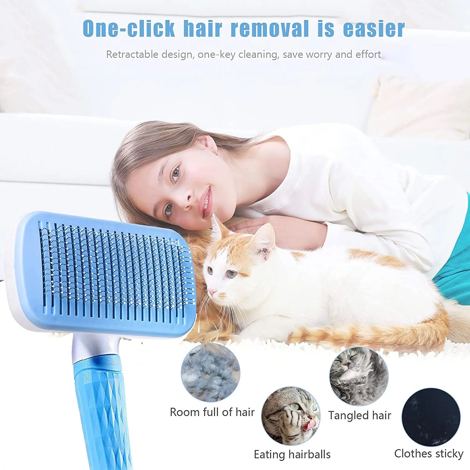 La solution ultime pour un pelage soyeux et une maison sans poils !

Marre des poils d'animaux partout sur vos vêtements et votre canapé ? Notre brosse auto-nettoyante professionnelle est conçue pour simplifier la vie des