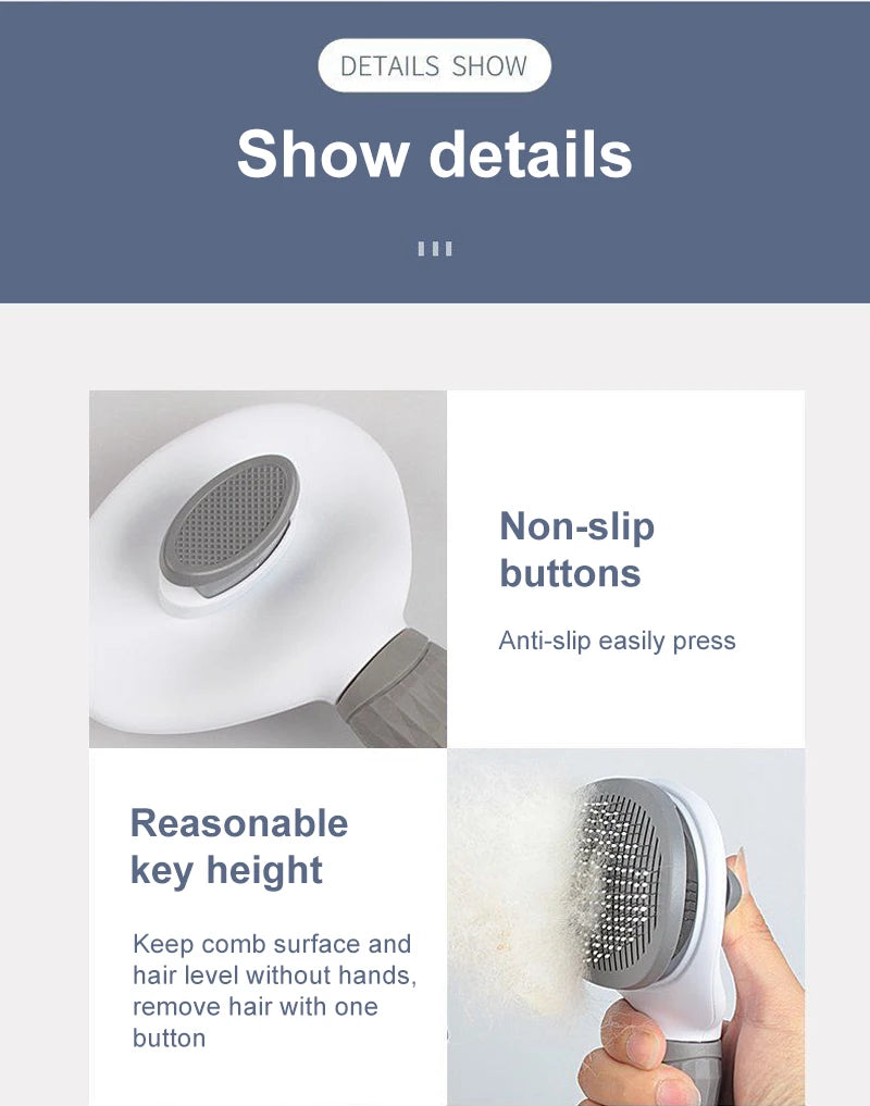 La solution ultime pour un pelage soyeux et une maison sans poils !

Marre des poils d'animaux partout sur vos vêtements et votre canapé ? Notre brosse auto-nettoyante professionnelle est conçue pour simplifier la vie des